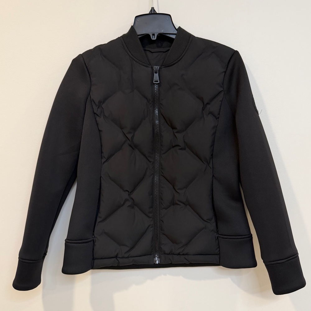 BERNARDO‎ Mix Media Water Resistant Jacket In Black, M